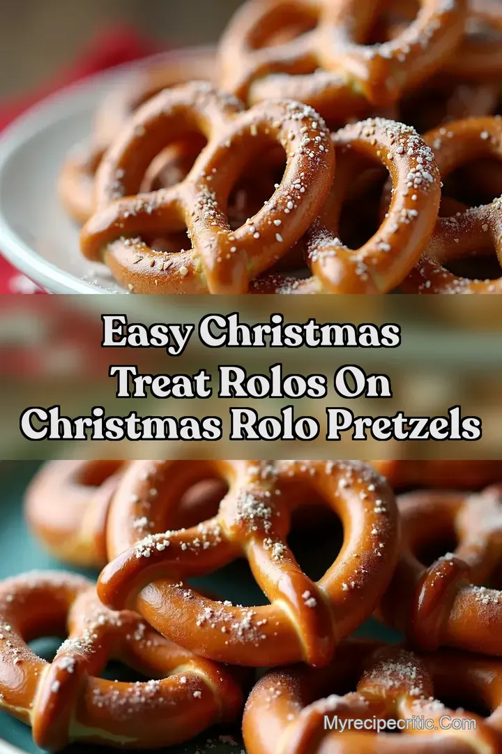 Easy Christmas Treat Rolos On Christmas Rolo Pretzels