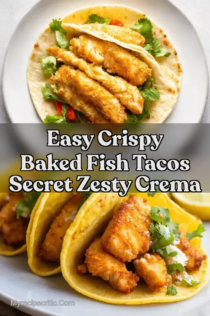 Easy Crispy Baked Fish Tacos Secret Zesty Crema