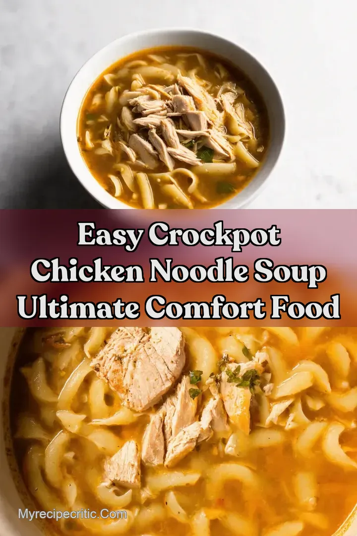 Easy Crockpot Chicken Noodle Soup Ultimate Comfort Food