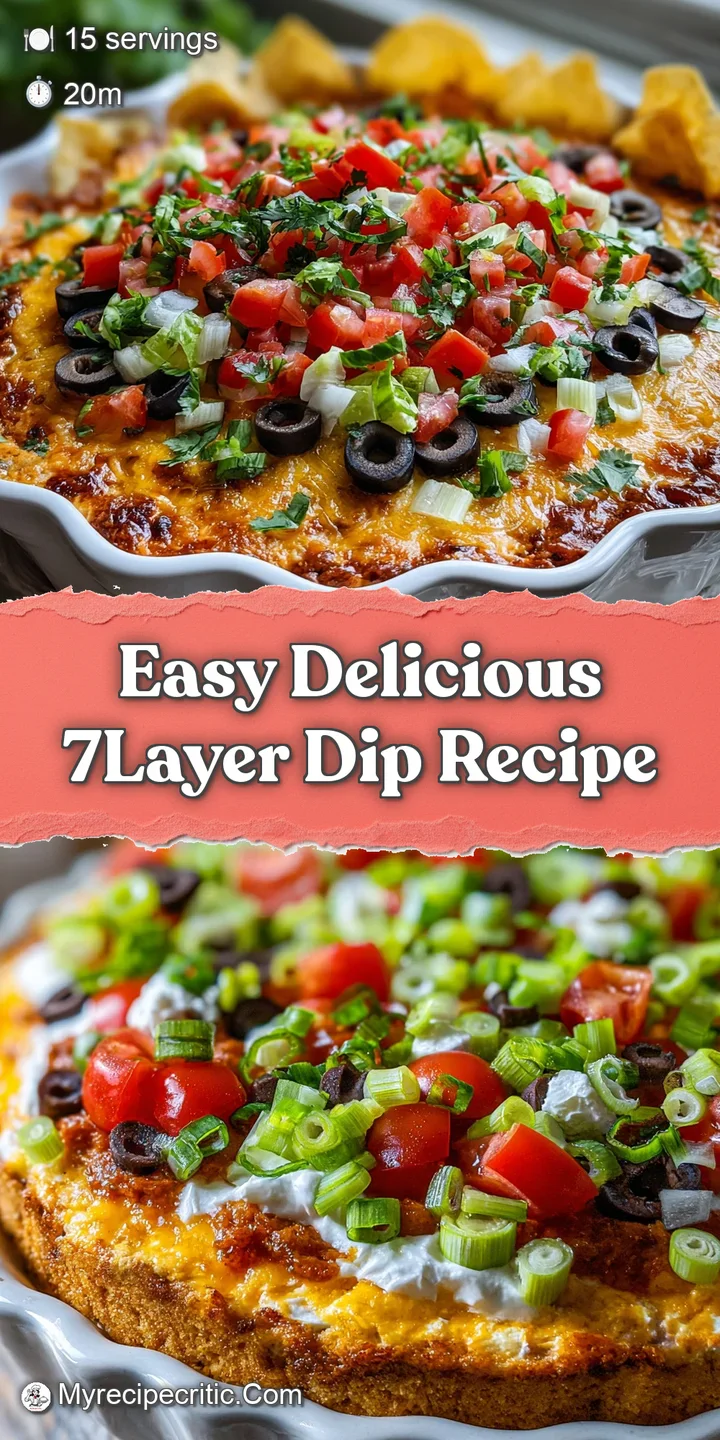 Close-up of 7-layer dip highlighting layers of creamy beige, red tomatoes and rich green guacamole. A delicious party appe...