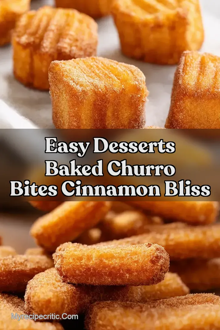 Easy Desserts Baked Churro Bites Cinnamon Bliss