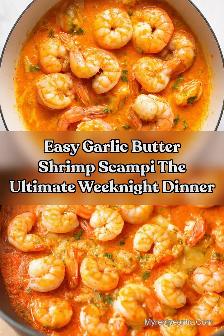 Easy Garlic Butter Shrimp Scampi The Ultimate Weeknight Dinner