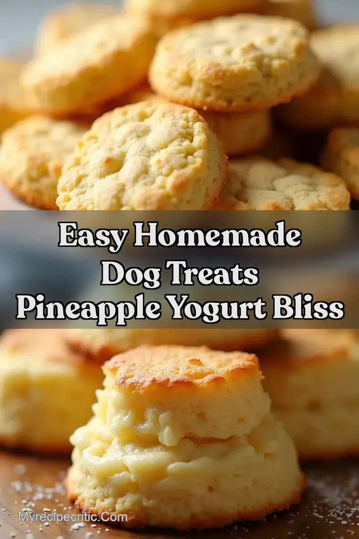 Easy Homemade Dog Treats Pineapple Yogurt Bliss