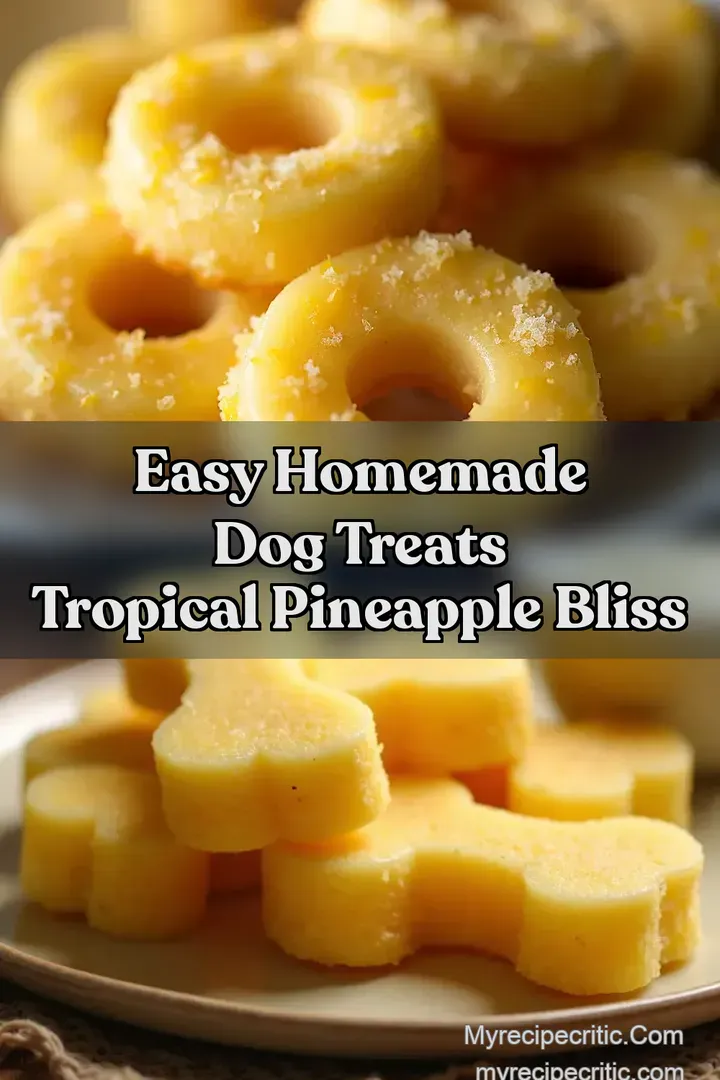 Easy Homemade Dog Treats Tropical Pineapple Bliss
