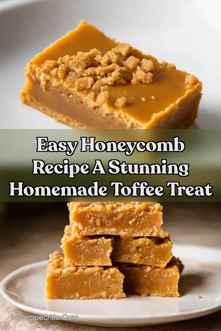 Easy Honeycomb Recipe A Stunning Homemade Toffee Treat