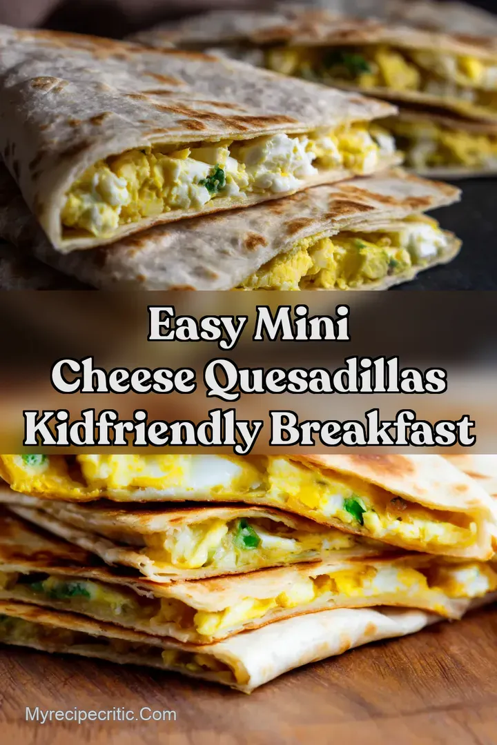 Easy Mini Cheese Quesadillas KidFriendly Breakfast