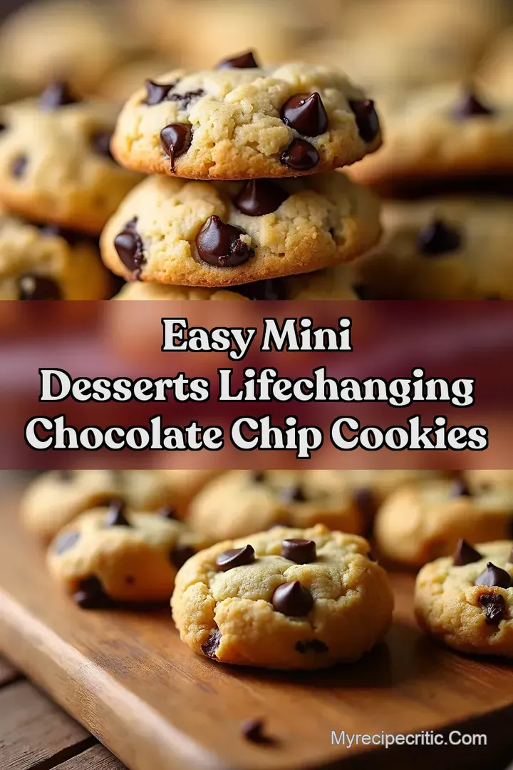 Easy Mini Desserts LifeChanging Chocolate Chip Cookies