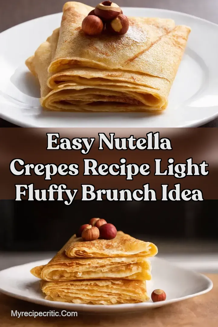 Easy Nutella Crepes Recipe Light Fluffy Brunch Idea