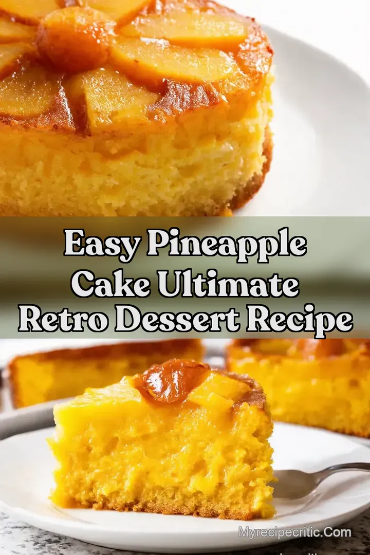 Easy Pineapple Cake Ultimate Retro Dessert Recipe