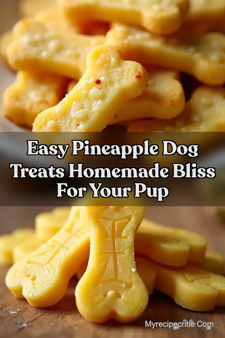 Easy Pineapple Dog Treats Homemade Bliss for Your Pup