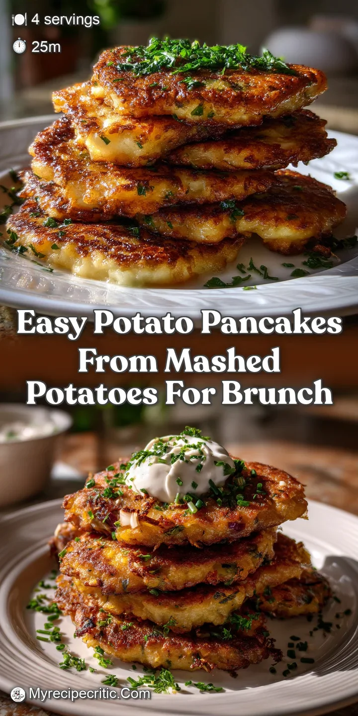 Easy Potato Pancakes From Mashed Potatoes for Brunch