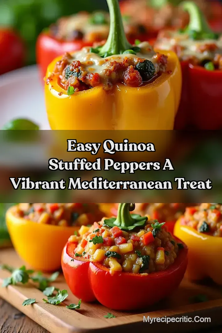 Easy Quinoa Stuffed Peppers A Vibrant Mediterranean Treat