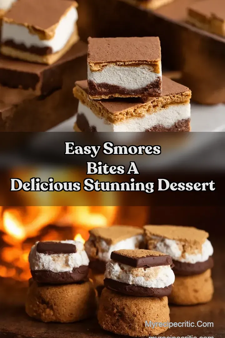 Easy Smores Bites A Delicious Stunning Dessert