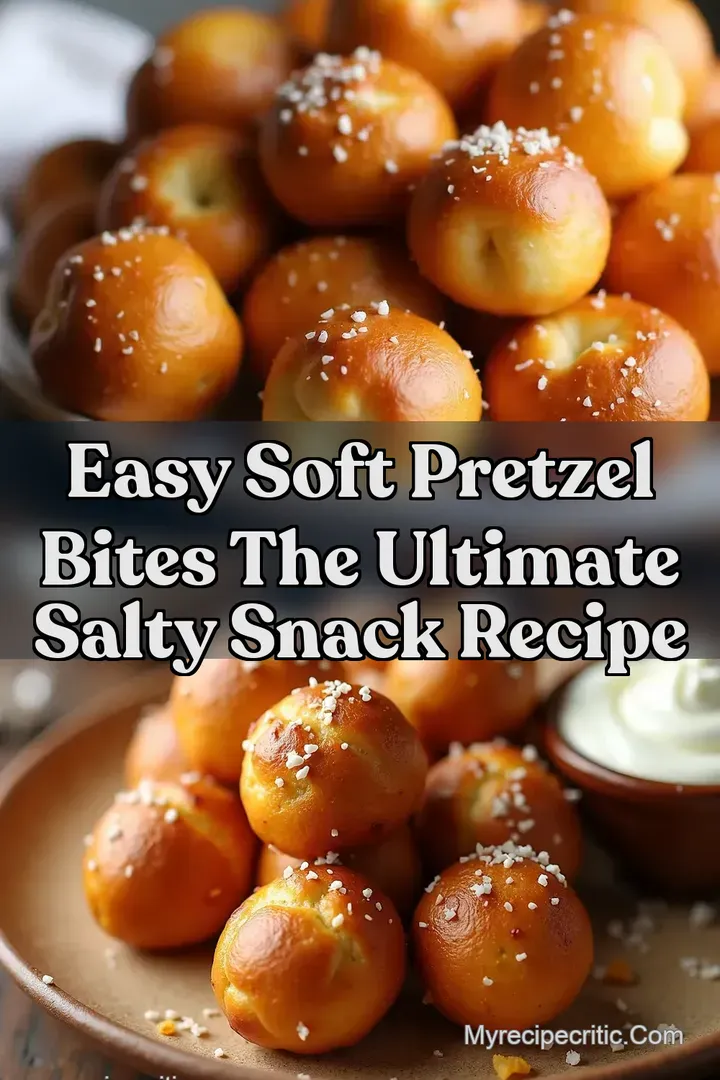 Easy Soft Pretzel Bites The Ultimate Salty Snack Recipe