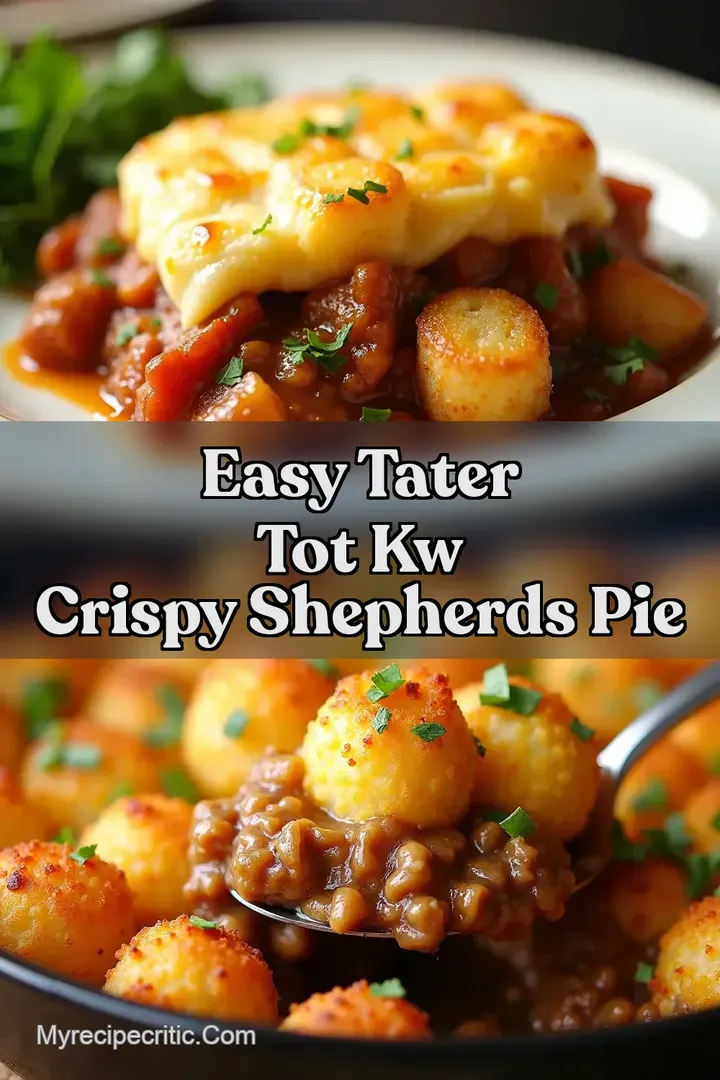 Easy Tater Tot kw Crispy Shepherds Pie