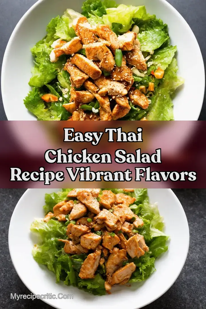 Easy Thai Chicken Salad Recipe Vibrant Flavors