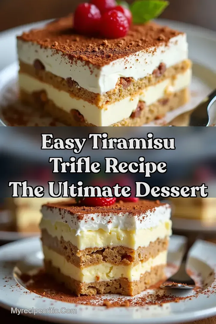 Easy Tiramisu Trifle Recipe The Ultimate Dessert