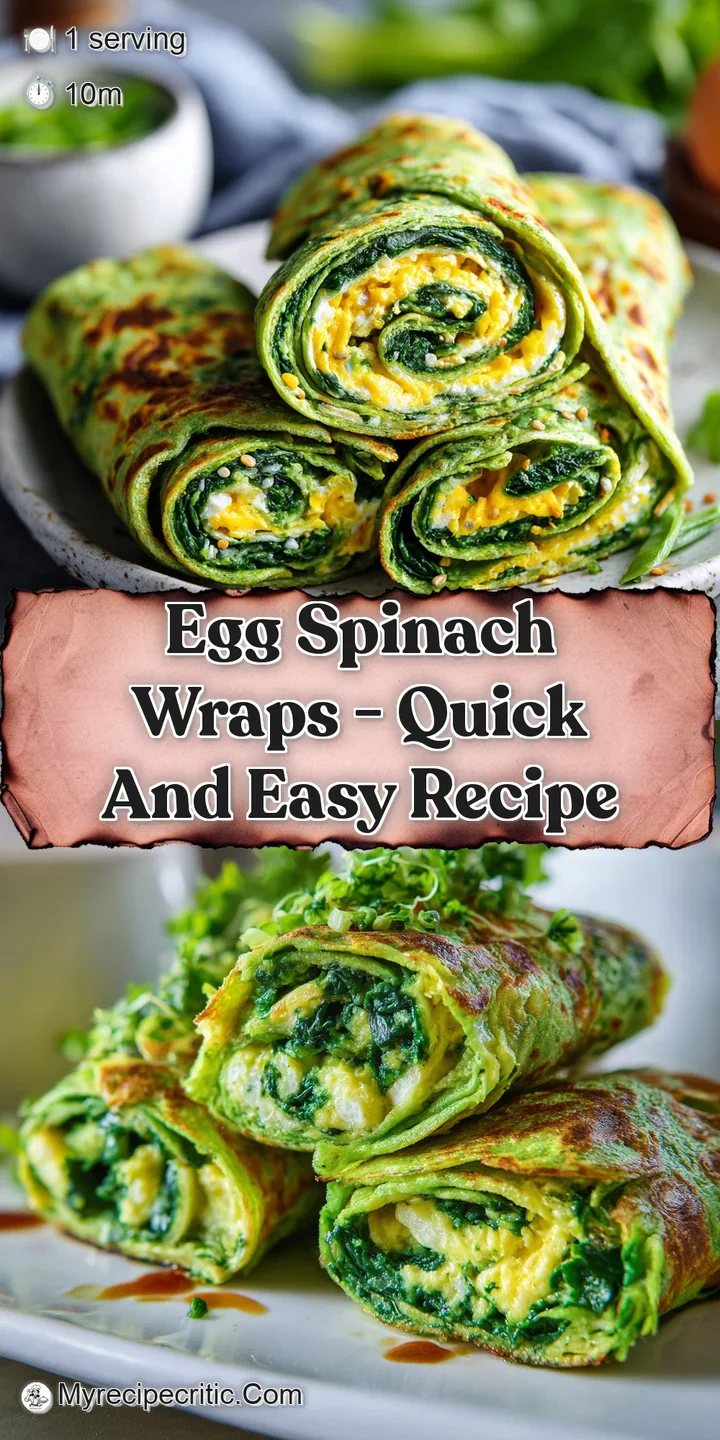 Close-up captures the smooth texture of the spinach wrap and the fluffy, moist filling of seasoned eggs within. Delicious!