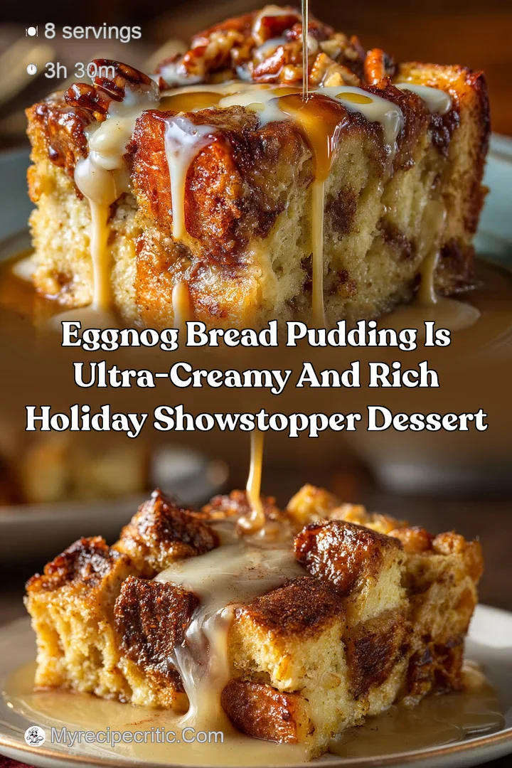 Eggnog Bread Pudding is Ultra-Creamy and Rich Holiday Showstopper Dessert