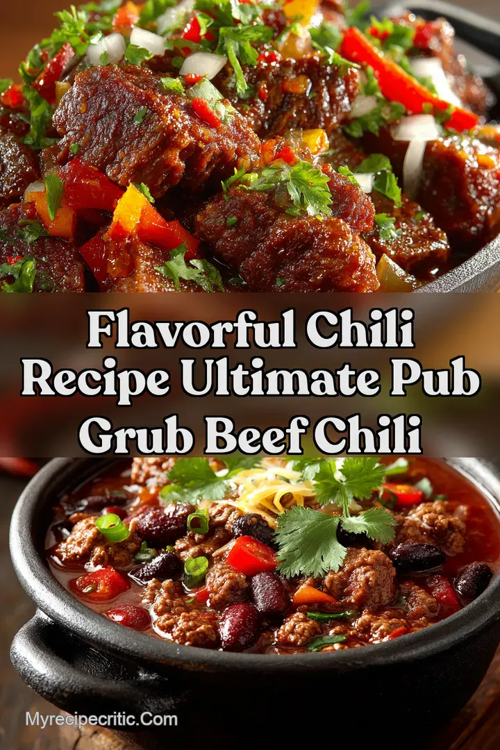 Flavorful Chili Recipe Ultimate Pub Grub Beef Chili