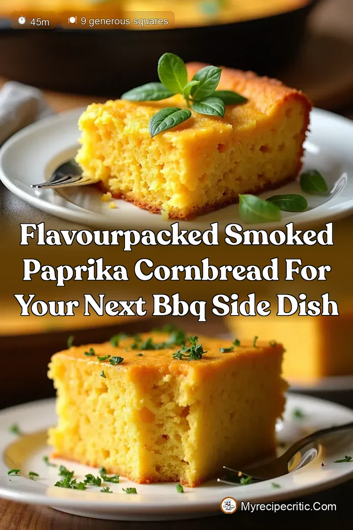 FlavourPacked Smoked Paprika Cornbread for Your Next BBQ Side Dish