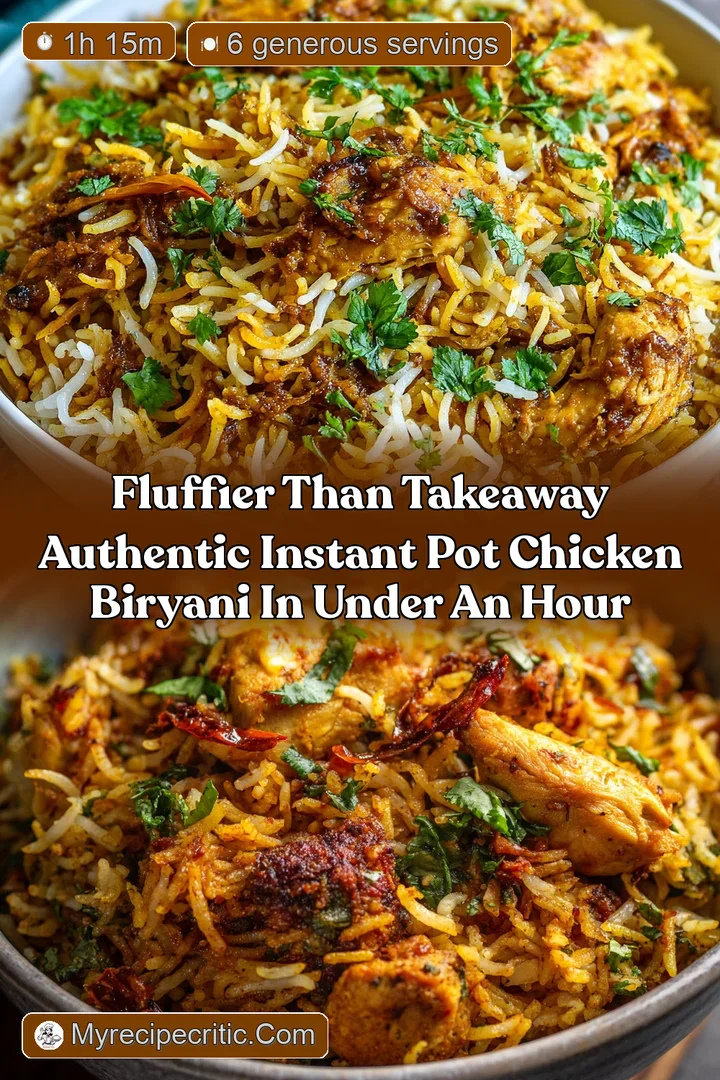 Fluffier Than Takeaway Authentic Instant Pot Chicken Biryani in Under an Hour