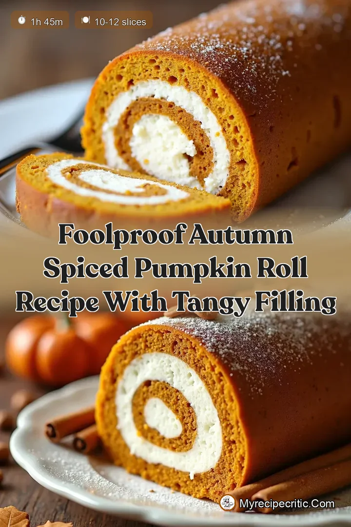 Foolproof Autumn Spiced Pumpkin Roll Recipe with Tangy Filling