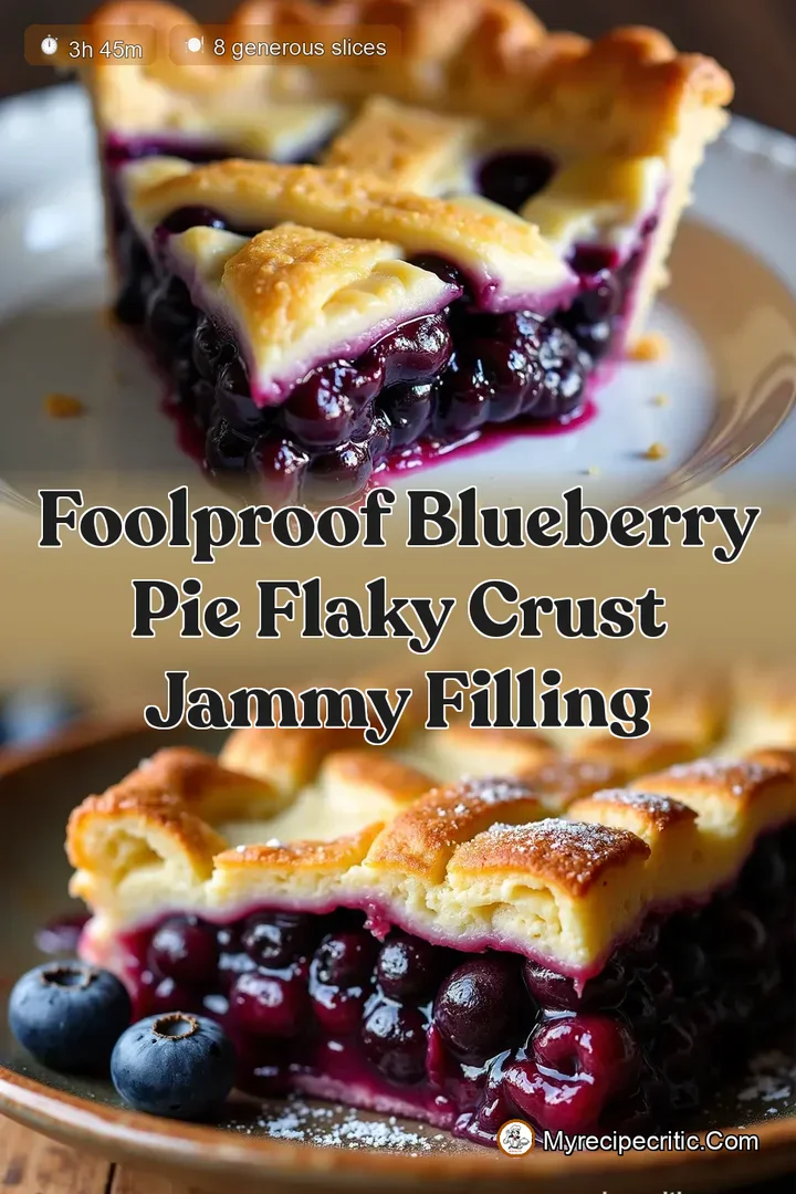 Foolproof Blueberry Pie Flaky Crust Jammy Filling