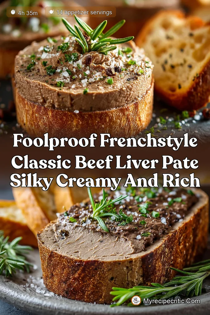 Foolproof FrenchStyle Classic Beef Liver Pate Silky Creamy and Rich