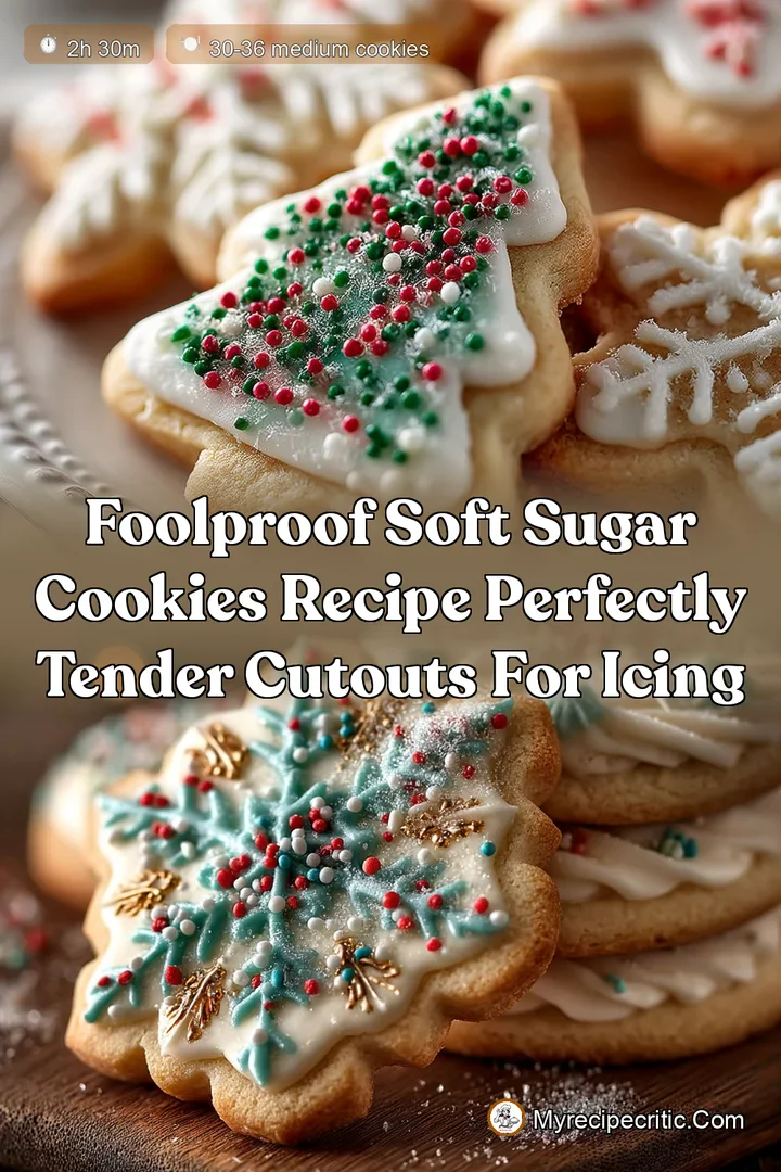 Foolproof Soft Sugar Cookies Recipe Perfectly Tender CutOuts for Icing