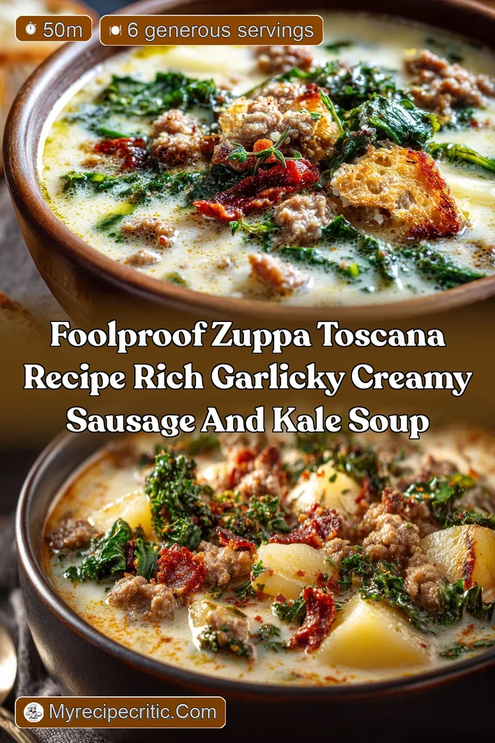 Foolproof Zuppa Toscana Recipe Rich Garlicky Creamy Sausage and Kale Soup