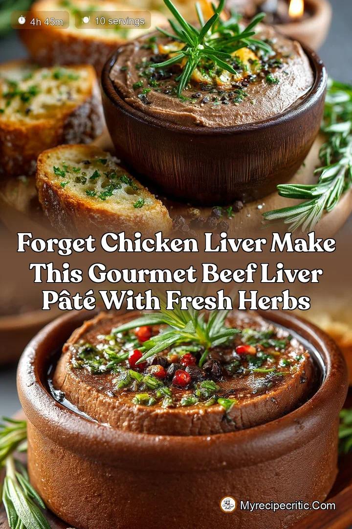 Forget Chicken Liver Make This Gourmet Beef Liver Pâté with Fresh Herbs