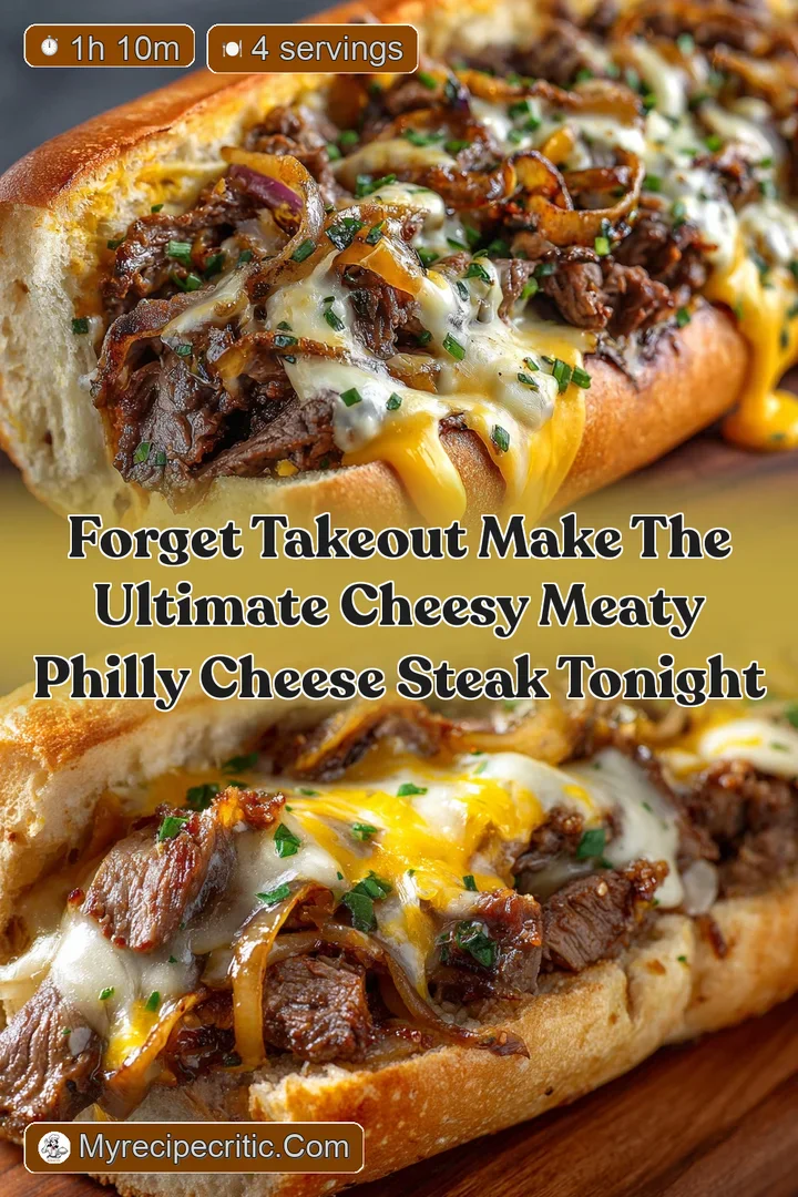 Forget Takeout Make the Ultimate Cheesy Meaty Philly Cheese Steak Tonight