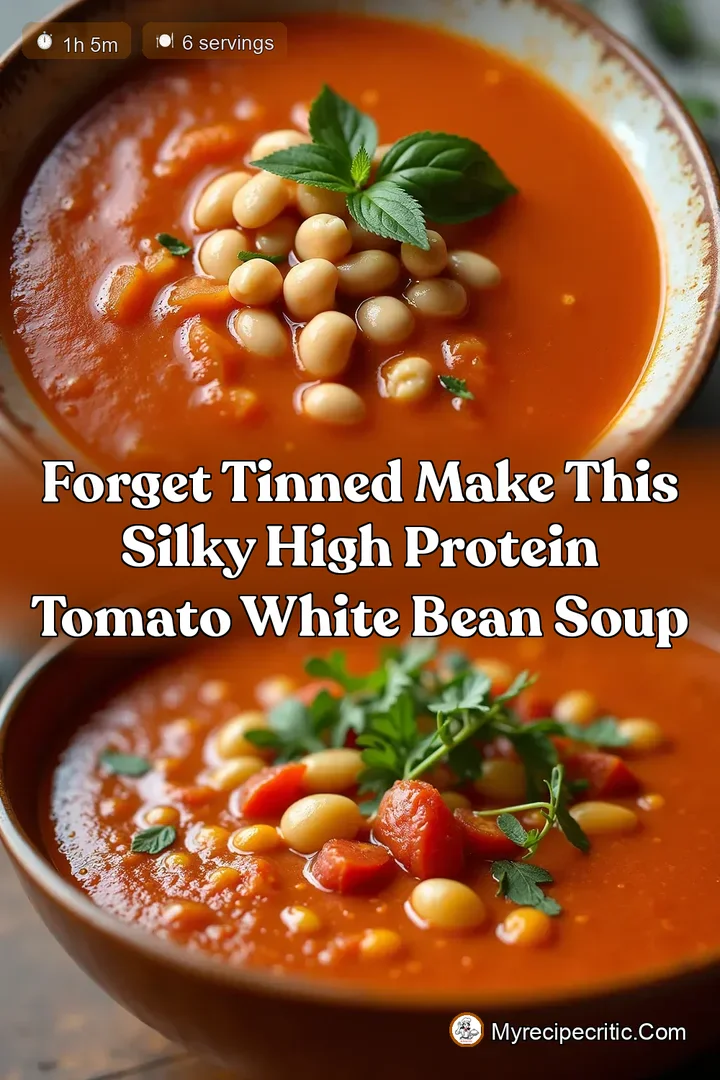 Forget Tinned Make This Silky High Protein Tomato White Bean Soup