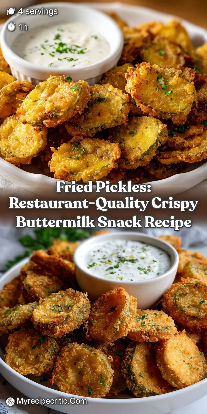 Fried Pickles: Restaurant-Quality Crispy Buttermilk Snack Recipe