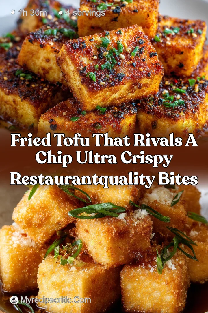 Fried Tofu That Rivals a Chip Ultra Crispy RestaurantQuality Bites