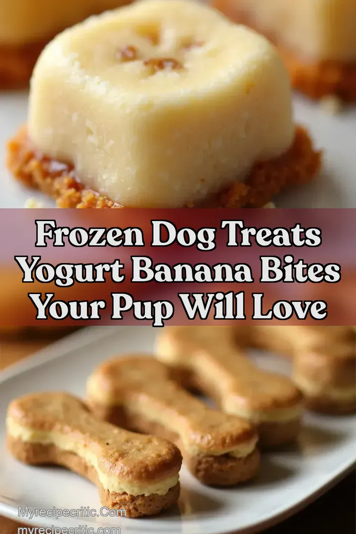 Frozen Dog Treats Yogurt Banana Bites Your Pup Will Love