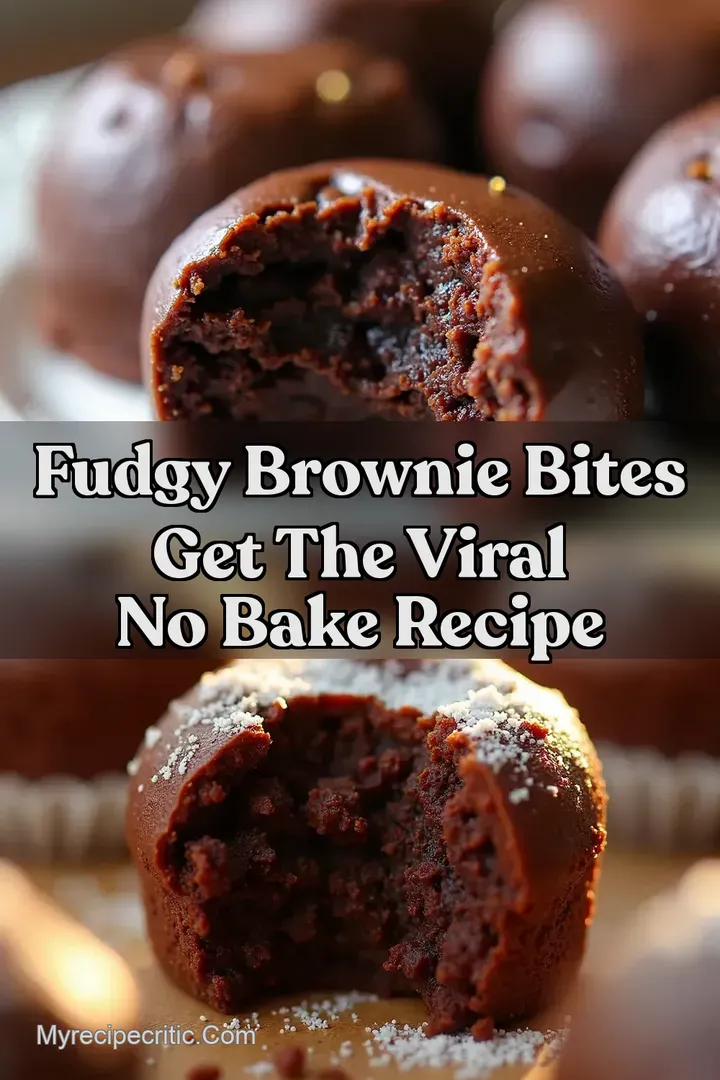 Fudgy Brownie Bites Get the Viral No Bake Recipe