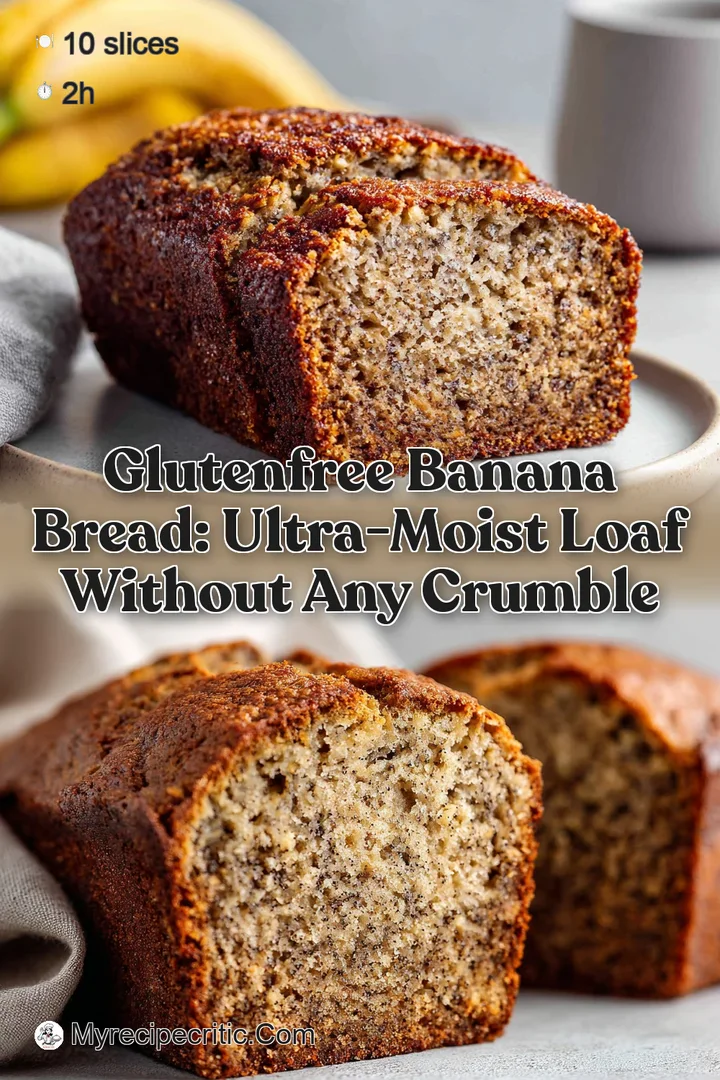 GlutenFree Banana Bread: Ultra-Moist Loaf Without Any Crumble