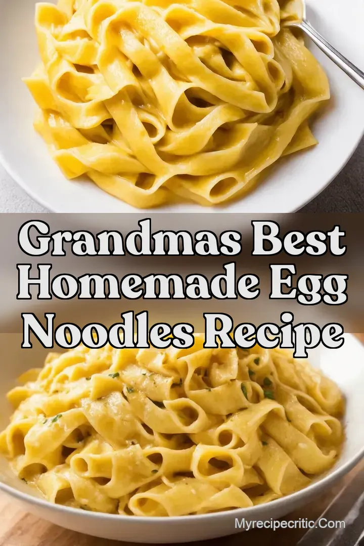 Grandmas Best Homemade Egg Noodles Recipe