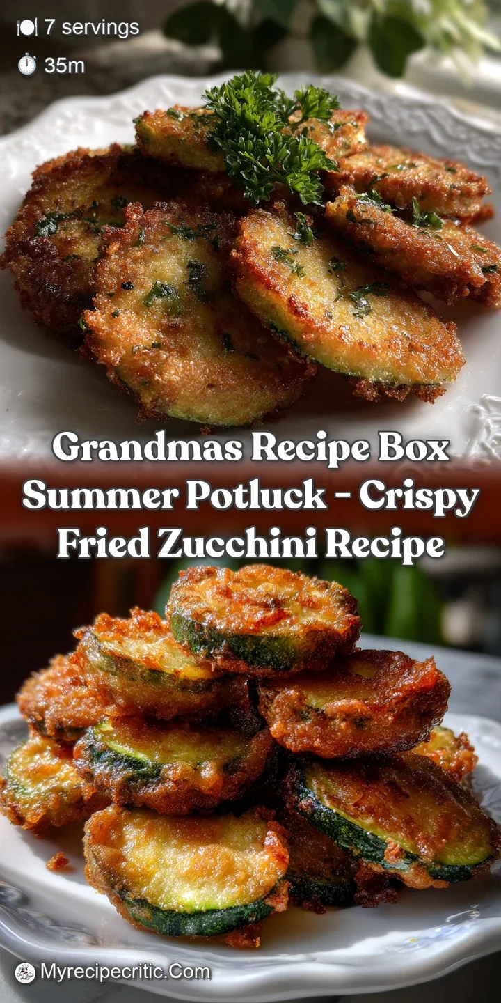 Grandmas Recipe Box Summer Potluck - Crispy Fried Zucchini Recipe