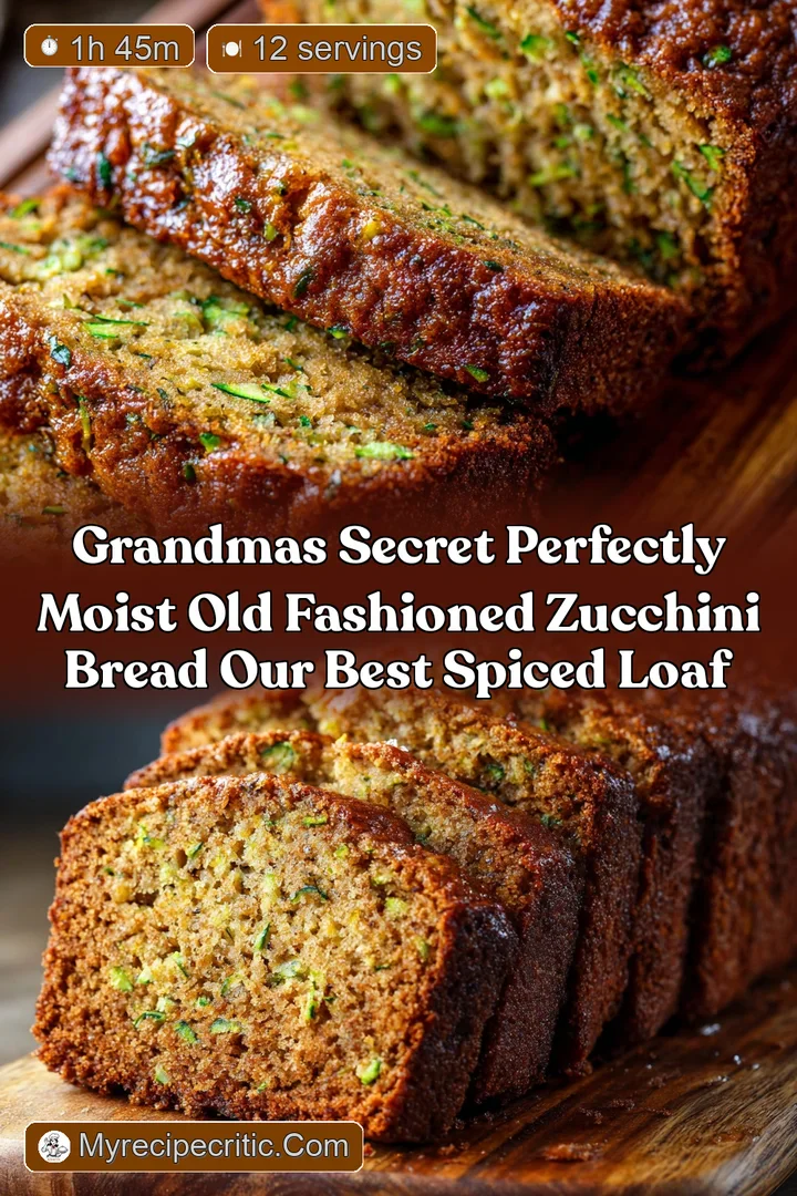 Grandmas Secret Perfectly Moist Old Fashioned Zucchini Bread Our Best Spiced Loaf