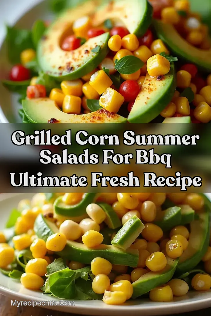 Grilled Corn Summer Salads for BBQ Ultimate Fresh Recipe