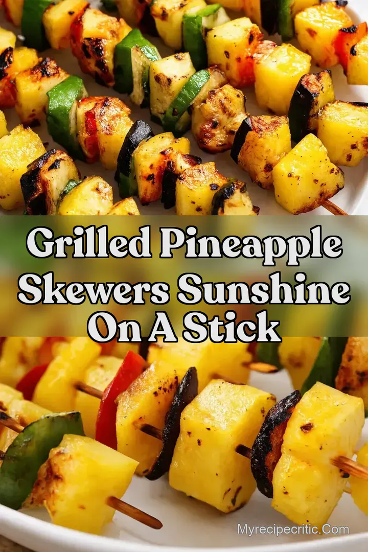 Grilled Pineapple Skewers Sunshine on a Stick