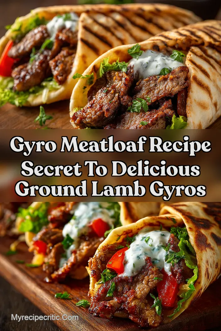 Gyro Meatloaf Recipe Secret To Delicious Ground Lamb Gyros