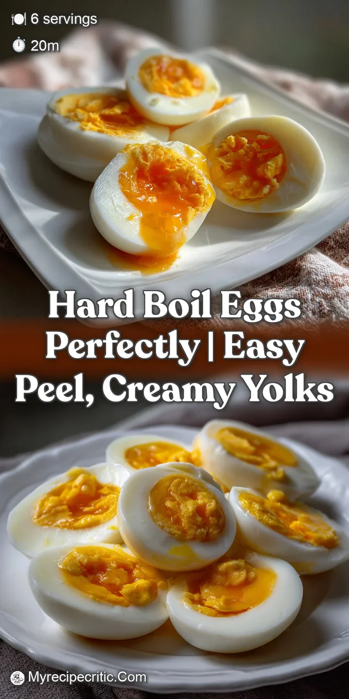 hard boil eggs perfectly | Easy Peel Creamy Yolks
