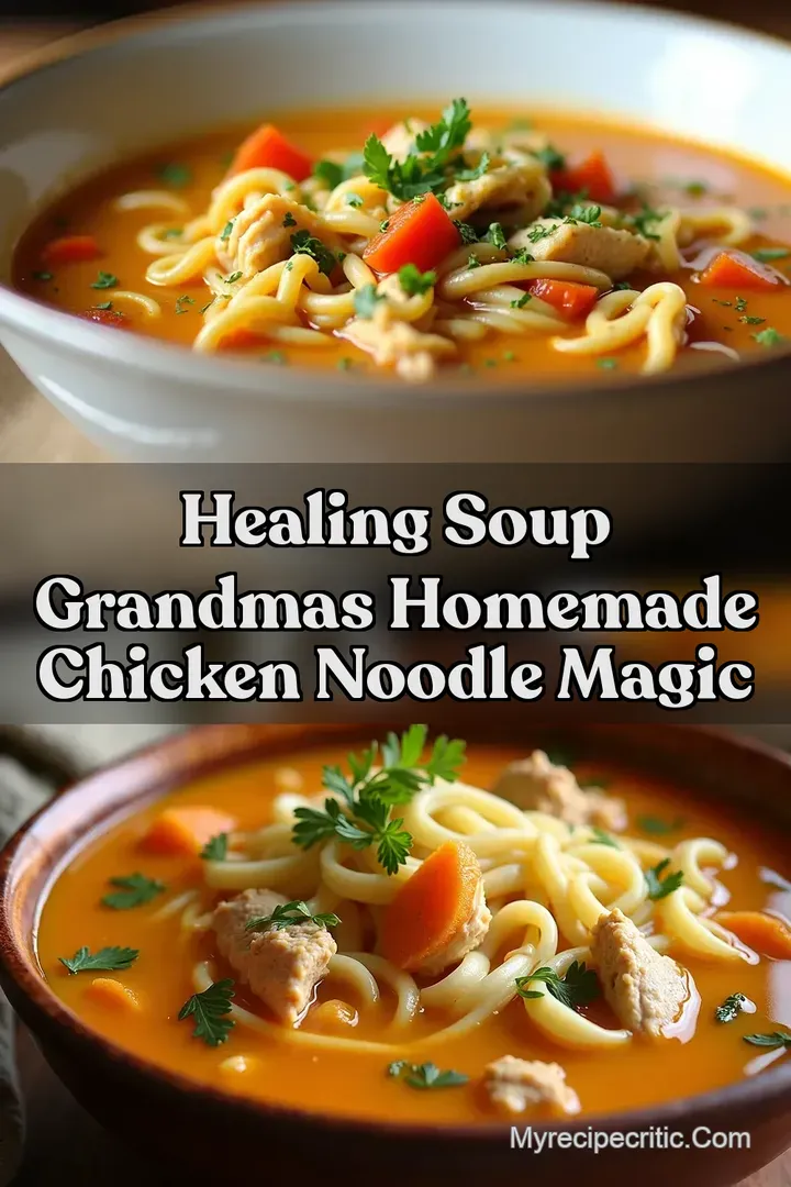 Healing Soup Grandmas Homemade Chicken Noodle Magic