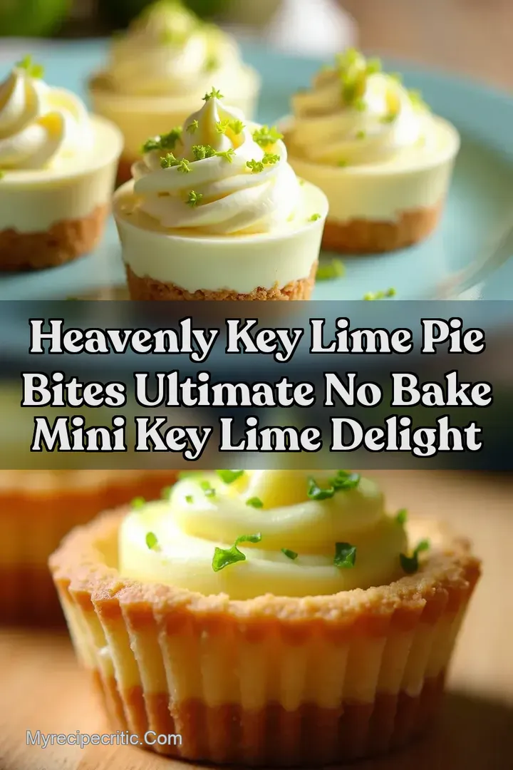 Heavenly Key Lime Pie Bites Ultimate No Bake Mini Key Lime Delight