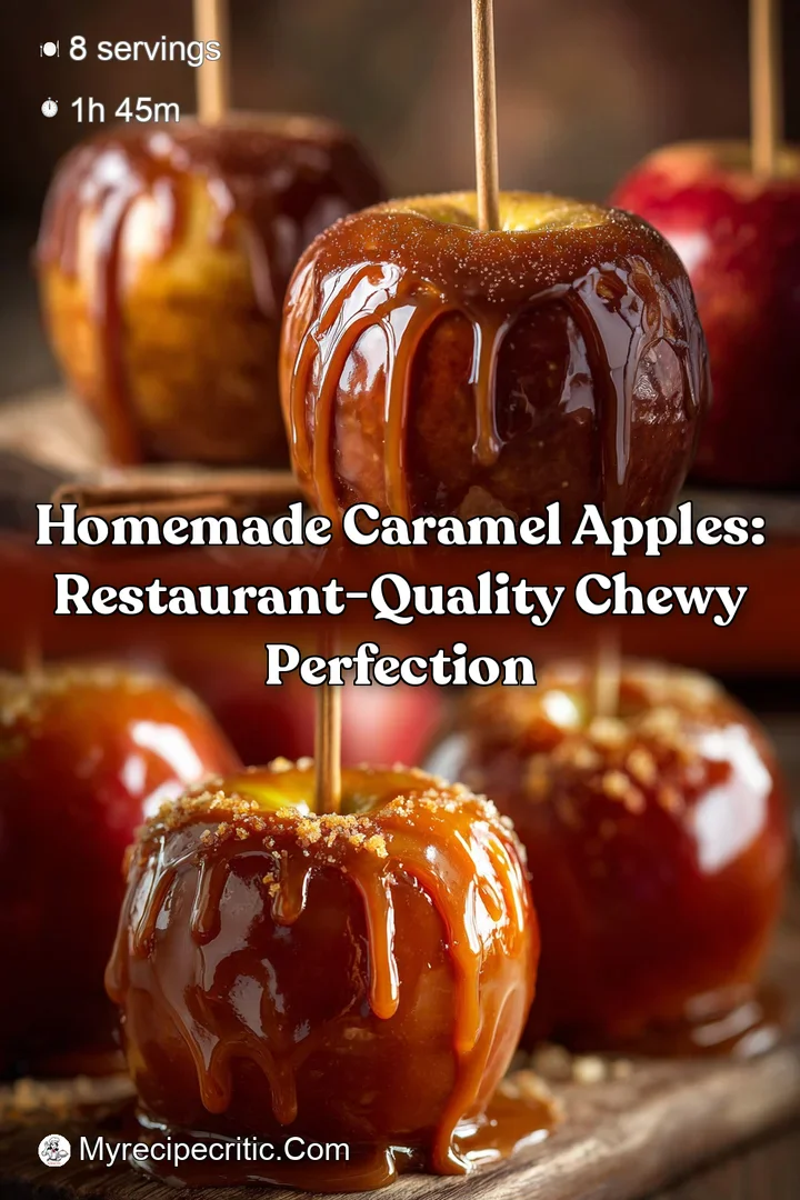 Homemade Caramel Apples: Restaurant-Quality Chewy Perfection