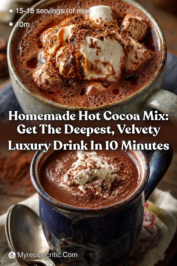 Homemade Hot Cocoa Mix: Get the Deepest Velvety Luxury Drink in 10 Minutes